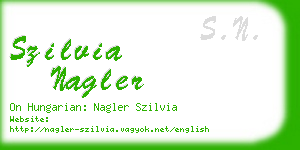 szilvia nagler business card